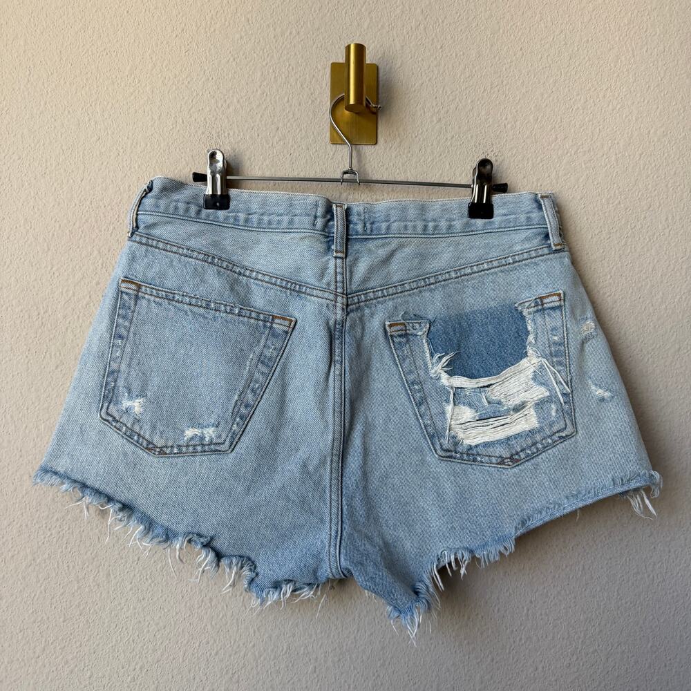 Agolde Parker Distressed Denim Shorts in Vintage Chopped Size 28 - Picture 4 of 7
